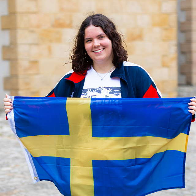 Lucia Hohgräbe, von September 2025 bis Juni 2026 im Stiftsgården Marielund, Schweden