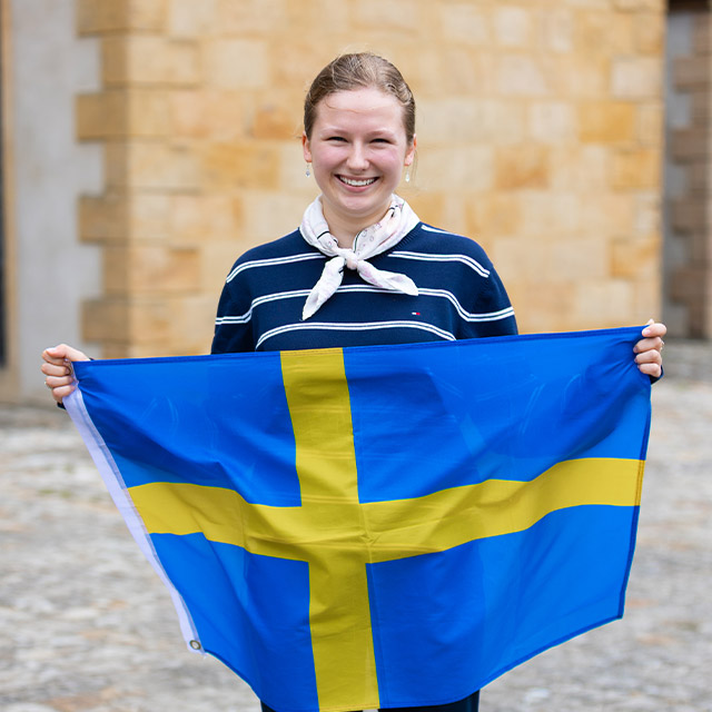 Rebecca Leiber, von Oktober 2025 bis Juni 2026 im St. Birgittenkloster Vadstena, Schweden
