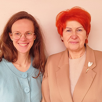 Inga Svētiņa und Janīna Kursīte: Caritas Lettland