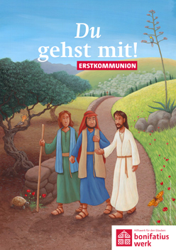 Die Erstkommunion 2024 steht unter edm Motto: "Du gehst mit!". (Bild: Bonifatiuswerk)