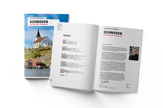 Die neue Länderbroschüre "Schweden. Diasporakirche in Bewegung" (Foto: Bonifatiuswerk)