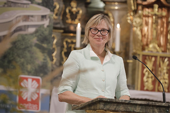 Die Präsidentin des Deutschen Caritasverbandes Eva Maria Welskop-Deffaa betonte, wie wichtig die Dienste und Einrichtungen der Caritas sind. (Foto: Caritas Bistum Erfurt)