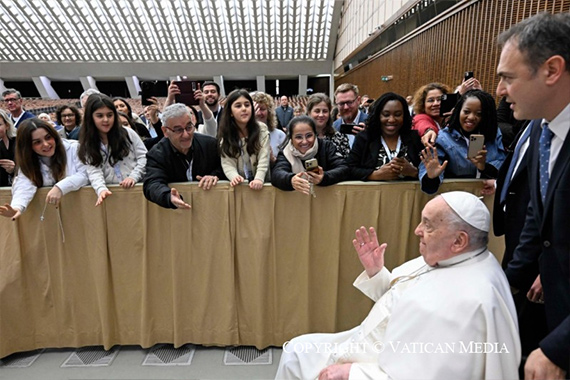 Papst Franziskus empfing 1.100 Pilger aus Skandinavien. (Foto: Vatican Media)