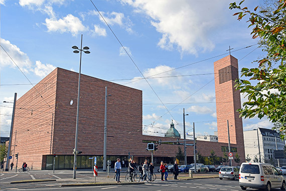 Die Propsteikirche St. Trinitatis: ein Blickfang in der Leipziger City. (Foto: Patrick Kleibold)