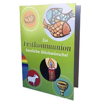 Glückwunschkarte zur Erstkommunion