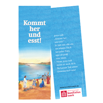 Lesezeichen: "Kommt her und esst!"