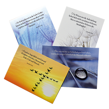 Kondolenzkarten-Set mit einfühlsamen Worten von Anselm Grün 