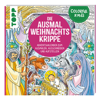 Kalender: Die Ausmal-Weihnachtskrippe