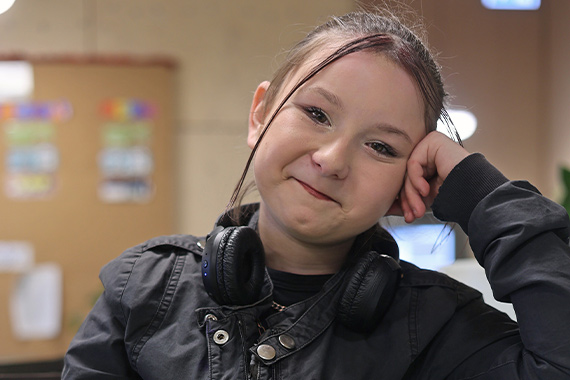 Die 13-jährige Emily ist häufig im "magda". (Foto: Markus Nowak)